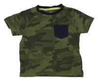 Khaki-zelené army vzorované tričko M&S