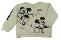 Světlebéžová mikina s Mickeym Disney