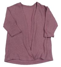 Růžový vzorovaný cardigan Shein