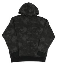 Tmavošedá batikovaná mikina s kapucí H&M