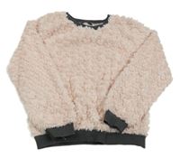 Nové - Světlerůžová chlupatá mikina zn. George