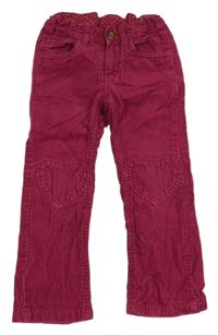 Fuchsiové manšestráky H&M