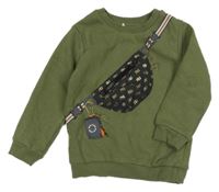 Khaki mikina s ledvinkou River Island