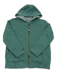 Zelená propínací mikina s kapucí John Lewis