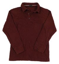 Bordó melírované polo triko George