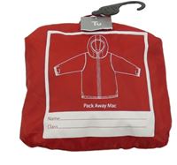 Nové - červená šusťáková nepromokavá bunda s kapucí Tu