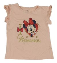 Světlerůžové tričko s Minnie Disney 