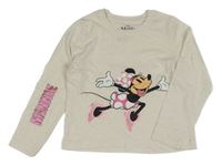 Světlebéžové triko s Minnie Disney