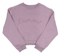 Lila crop s nápisem Primark