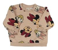 Broskvová mikina s Minnií a Daisy H&M