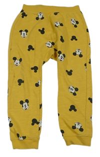 Okrové tepláky s Mickeym H&M