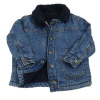 Tmavomorá riflová zateplená bunda zn. Nutmeg