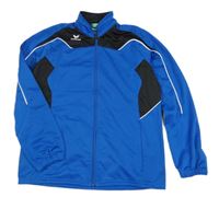 Safírovo-černá sportovní funkční propínací mikina Erima 