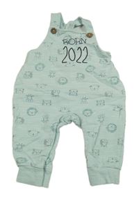 Světlezelené laclové tepláky se zvířátky Topolino