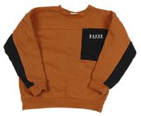 Rezavo-černá mikina s kapsou Ted Baker