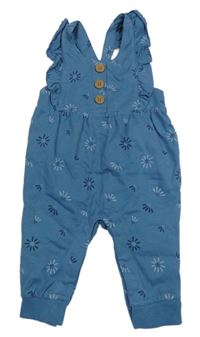 Modré kytičkované teplákové lacláče Carter´s 