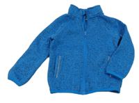 Modro-šedá melírovaná pletená propínací mikina Impidimpi