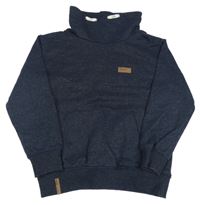 Tmavomodrá mikina se stojáčkem Yigga 