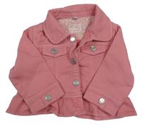 Růžová riflová bunda Bluezoo