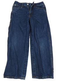 Tmavomodré baggy rifle H&M