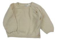 Smetanový vzorovaný svetr H&M