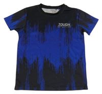 Modro-černé vzorované sportovní tričko Ergeenomix 