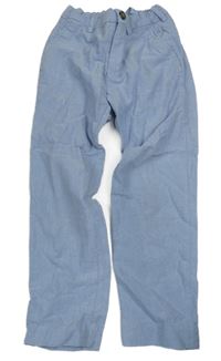 Světlemodré plátěné kalhoty H&M