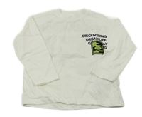 Bílé triko s nápisy Zara 