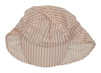 Růžovo-bílá pruhovaná kšiltovka H&M