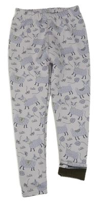 Fialové zateplené legíny s lamami Just Cozy