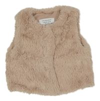 Světlerůžová kožešinová podšitá vesta Primark