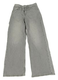 Šedé wide leg rifle H&M