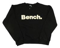 Černá crop mikina s logem Bench.