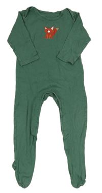 Tmavozelený overal s liškou M&S