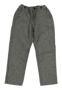 Šedé melírované chino kalhoty H&M