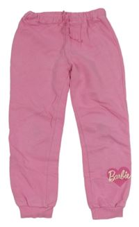 Růžové tepláky s logem - Barbie H&M