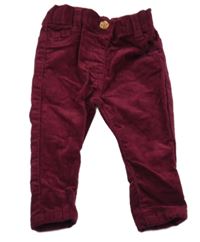 Vínové manšestráky M&Co