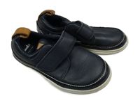Tmavomodro-hnědé kožené polobotky Clarks vel. 24