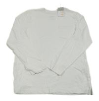 Nové - bílé melírované triko s kapsou PRIMARK