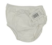 Nové - bílé kalhotky na plenky s volánky Matalan