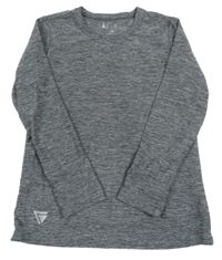 Šedo-černé melírované thermo triko Tchibo