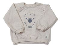 Světlebéžová melírovaná mikina s Pú Disney