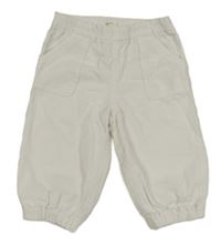 Bílé manšestrové kalhoty Benetton