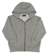 Šedá propínací mikina s kapucí Next