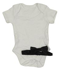 2set - Bílé body + černý motýlek