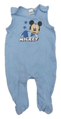 Světlemodré dupačky s Mickeym Disney