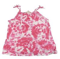 Růžovo-bílý batikovaný top H&M