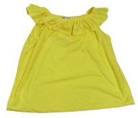 Žlutý top s volánky H&M