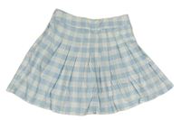 Bílo-světlemodrá kostkovaná sukně Primark