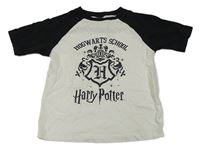 Bílo-černé crop tričko - Harry Potter C&A